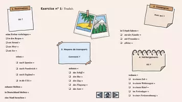 Vorschau - Arbeitsblätter - PDF interactif: parler des vacances - Seite 1