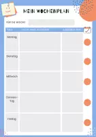 Vorschau - Anderer Materialtyp - Mein Wochenplan - Seite 1