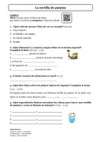 Vorschau - Arbeitsblätter - "La tortilla de patatas" - Hörsehverstehen - Seite 1