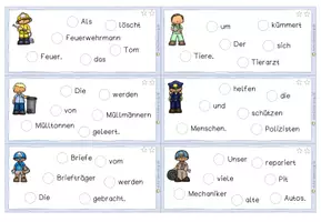 Vorschau - Arbeitsblätter - Purzelsätze Berufe dreifach differenziert - Seite 3