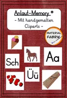 Vorschau - Spiele - Anlaut-Memory® mit handgemalten Cliparts - Deckblatt