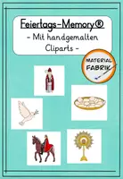 Vorschau - Spiele - Feiertags-Memory® in zwei Differenzierungsstufen - Deckblatt