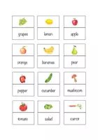 Vorschau - Bildkarten - Fruit and Vegetable Vokabelkarten - Seite 1