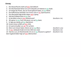 Vorschau - Unterrichtsreihen - A2 / B1 Übersicht: Wechselpräpositionen - Seite 3