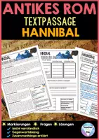 Vorschau - Arbeitsblätter - Antikes ROM Arbeitsblätter - Hannibal - Deckblatt