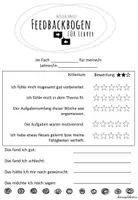 Vorschau - Arbeitsblätter - Feedbackbogen-Vorlage für Lehrer- und Schülerfeedback - Seite 3