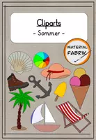 Vorschau - selbst erstellte Cliparts/Grafiken - Handgemalte Cliparts zum Thema "Sommer" - Deckblatt