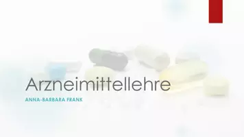 Vorschau - Präsentationen/Tafelbilder - Arzneimittellehre - Deckblatt