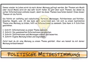 Vorschau - Arbeitsblätter - Einführung Politische Mitbestimmung in Österreich - Seite 1