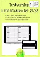 Vorschau - Interaktives Material - Lehrerkalender 21-22 - TESTVERSION - Deckblatt