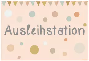 Vorschau - Poster - Paket - Ausleihstation A4 Schild + 10 Schilder - Seite 2