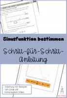Vorschau - Merkblätter - Anleitung Funktionsgleichung bestimmen (Sinusfunktion) - Deckblatt