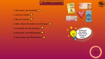 Vorschau - Arbeitsblätter - On achète un souvenir - Redemittel - Kommunikation - Seite 1