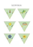 Vorschau - Arbeitsblätter - Legestern Frühling - Seite 1