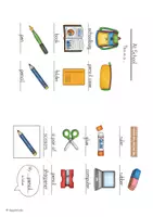 Vorschau - Arbeitsblätter - Picture Dictionary "At School" - Bilderwörterbuch - Seite 3