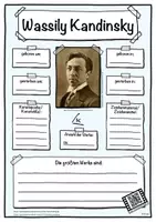 Vorschau - Unterrichtsreihen - Künstler Steckbrief Wassily Kandinsky - Deckblatt