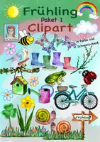 Vorschau - selbst erstellte Cliparts/Grafiken - Frühling Handgezeichnet-Clipart Paket 1 Wasserfarbe Effekt - Deckblatt
