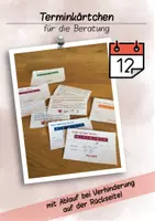Vorschau - Fördermaterial/Inklusion - Terminkärtchen für die Beratung ● Schulpsychologie - Deckblatt