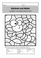 Vorschau - Arbeitsblätter - Rechenmalblätter Addition und Subtraktion ZR 10 - Seite 1