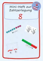 Vorschau - Arbeitsblätter - Zahlzerlegung der 8 - Mini-Heft - Deckblatt