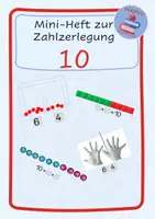 Vorschau - Arbeitsblätter - Zahlzerlegung der 10 - Miniheft - "verliebte Zahlen" - Deckblatt