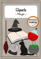 Vorschau - selbst erstellte Cliparts/Grafiken - Handgemalte Cliparts zum Thema "Magie" - Deckblatt
