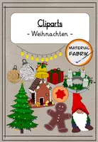 Vorschau - selbst erstellte Cliparts/Grafiken - Handgemalte Cliparts zum Thema "Weihnachten" - Deckblatt