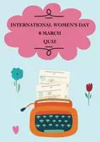 Vorschau - Spiele - INTERNATIONAL WOMEN’S DAY / INTERNATIONALER FRAUENTAG: 8 MARCH QUIZ - Deckblatt