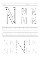 Vorschau - Arbeitsblätter - Buchstabenerarbeitung/Buchstabentraining Buchstabe N - Seite 2