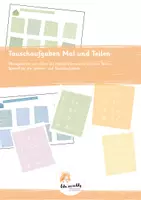 Vorschau - Stationenlernen - Tausch- und Umkehraufgaben einmaleins - Deckblatt