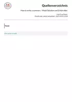 Vorschau - Arbeitsblätter - How to write a summary - Model Solution und Erklärvideo - Seite 1