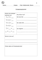 Vorschau - Stundenentwürfe - Aufgabenmuster / Entdeckerpäckchen - Deckblatt
