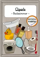 Vorschau - selbst erstellte Cliparts/Grafiken - Handgemalte Cliparts zum Thema "Badezimmer" - Deckblatt
