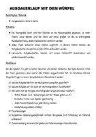 Vorschau - Unterrichtsreihen - Sport: Kraft Ausdauer und Koordination mit dem Würfel Fitnesstraining - Seite 2
