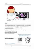 Vorschau - Arbeitsblätter - Die Zelle (Bestandteile) - Deckblatt