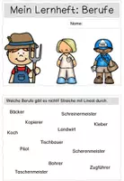 Vorschau - Arbeitsblätter - Arbeitsheft Berufe - Seite 1