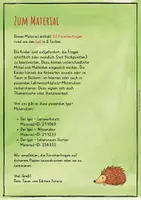 Vorschau - Aufgabenkarten - Der Igel - Forscherfragen - Seite 1