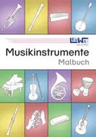 Vorschau - Stationenlernen - Musikinstrumente Malbuch - Deckblatt