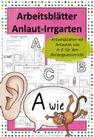 Vorschau - Arbeitsblätter - Arbeitsblätter Anlaut-Irrgarten - Deckblatt
