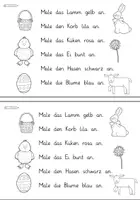 Vorschau - Arbeitsblätter - Lese-Mal-Heft (Ostern) - Seite 2