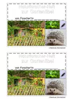 Vorschau - Arbeitsblätter - Forscher-Heft "Garten" zur kostenlosen Gartenfibel vom Bmel, #TimeForClimateAction - Seite 1