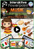 Vorschau - Unterrichtsreihen - Musik in Europa I BUNDLE + Instrumente & Tänze | Distanzunterricht + Homeschooling - Seite 1