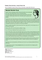 Vorschau - Arbeitsblätter - Reading Comprehension: Ancient History Club (Leseverstehen A2+) - Deckblatt