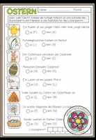 Vorschau - Arbeitsblätter - OSTERN - Wahr oder Falsch? - Deckblatt