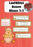 Vorschau - Arbeitsblätter - Laufdiktat/ Schleichdiktat Ostern Klasse 2-3 - Deckblatt