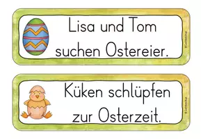 Vorschau - Arbeitsblätter - Laufdiktat/ Schleichdiktat Ostern Klasse 2-3 - Seite 3