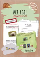 Vorschau - Unterrichtsreihen - Der Igel - Lernwerkstatt - Deckblatt