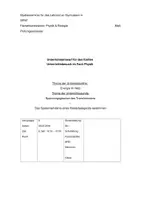 Vorschau - Stundenentwürfe - Unterrichtsentwurf Spannungsgesetze am Transformator - Deckblatt