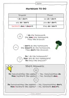 Vorschau - Merkblätter - Grammar Merkblatt TO DO Question Negation - Seite 1