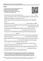 Vorschau - Arbeitsblätter - Arbeitsblätter zum Thema "Kaiserschmarrn" + Lösung & MP3 + - Deckblatt